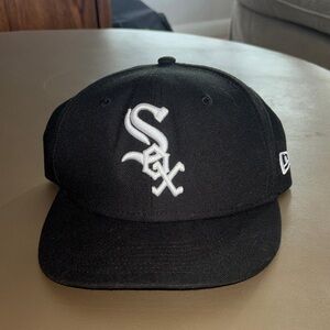 New Era Black 59FIFTY Fitted Cap with White Logo